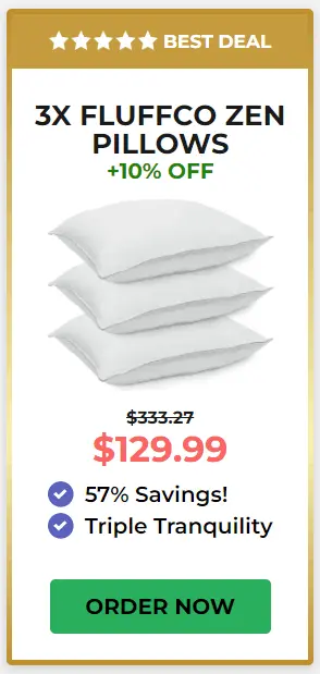 fluffco zen pillows package deal 3