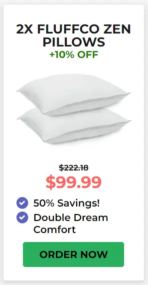 fluffco zen pillows package deal 2